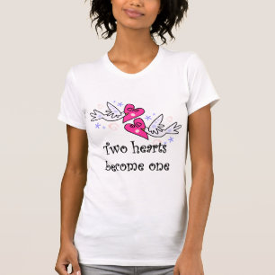 Twee hemdjes voor het hartenhuwelijk en cadeaus t-shirt