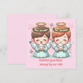 Twee Hemelse Beschermers Kaart (Voorkant / Achterkant)