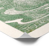 Twee Herons in een Forest Pond Poster (Hoek)