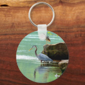 Twee Herons Vist Sleutelhanger (Voorkant)