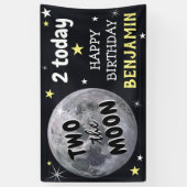 Twee: het Kinder 2e verjaardag van de maan Spandoek (Verticaal)