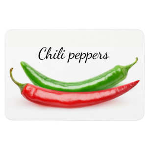 Twee hete paprika's magneet