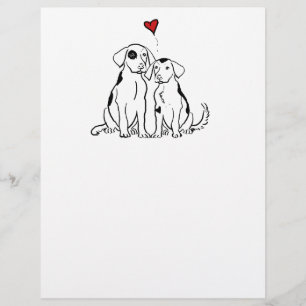 Twee honden puppy Love Flyer
