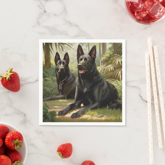 Twee honden servet (Insitu)