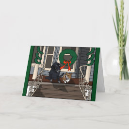 Twee hondjes op de veranda, Kaart