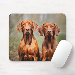 Twee Hongaarse Vizslas Muismat