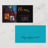 Twee huizen visitekaartje (Voorkant / Achterkant)