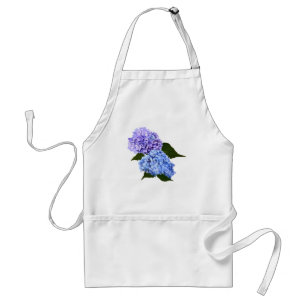 Twee Hydrangea Lavendel en Blauw Standaard Schort