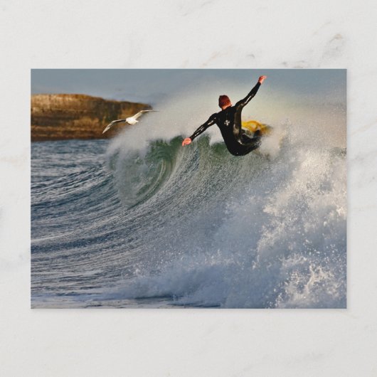 twee in beweging briefkaart (Voorkant)