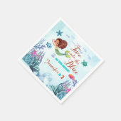 Twee in de Blauwe Bruine Zeemeermin Meisjes 2e ver Servet (Hoek)