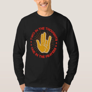 Twee in de gedachten één in de gebeden Shocker Me T-shirt