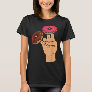 Twee in de roze in de roze grappige schoenmaker t-shirt