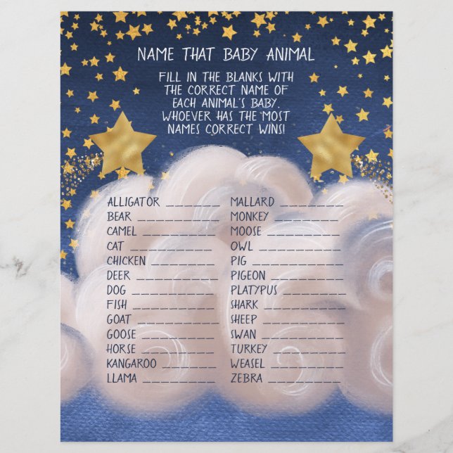 Twee in één babydiertje en Baby naam rassenspelen (Voorkant)