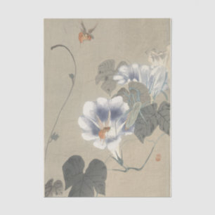 Twee insecten bij winde van Ohara Koson Tissuepapier