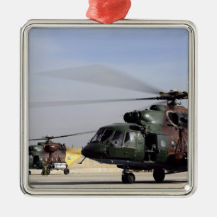 Twee Iraakse Mi-17 Hip Helikopters Metalen Ornament