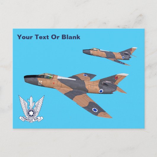 Twee Israëlische Super Mystères Briefkaart (Voorkant)