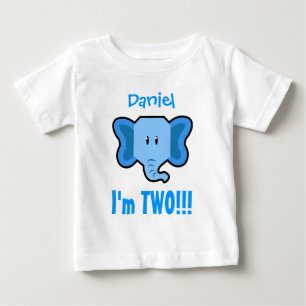 Twee jaar tweede verjaardag met olifant V01