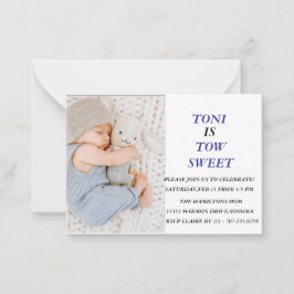 TWEE JAAR VIEREN MET TONI NOTITIEKAARTJE