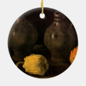 Twee Jars en twee Pumpkins van Vincent van Gogh Keramisch Ornament (Achterkant)