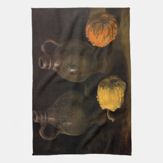 Twee Jars en twee Pumpkins van Vincent van Gogh Theedoek (Verticaal)