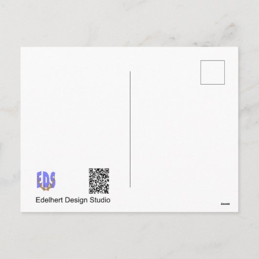 Twee Jonge Long-Ear Uilen DIY Briefkaart (Achterkant)