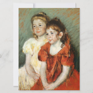 Twee jonge meisjes (door Mary Cassatt) Kaart