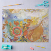 Twee jonge meisjes onder Flowers, Redon Tissuepapier (Craft)