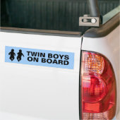 Twee jongens aan boord bumpersticker (Op Truck)