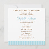 Twee jongens in Blue Umbrella Kaart (Achterkant)