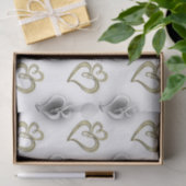 twee juwelen bruiloft elegant feestweefsel tissuepapier (Geschenk)