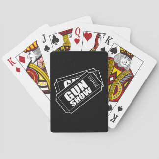 Twee kaartjes naar het Show van het Pistool Pokerkaarten