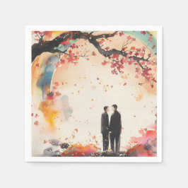 Twee kamers Bruiloft Digitale Kunst Servet