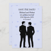 Twee kamers Flat Save The Date Kaart (Voorkant / Achterkant)