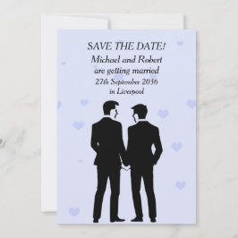 Twee kamers Flat Save The Date Kaart