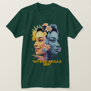Twee kanten van de geest - niet elke strijd wordt t-shirt