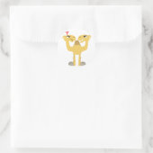 Twee kanten van dezelfde Cartoon Camel Sticker (Tas)