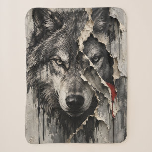 Twee Kanten van Dezelfde Wolf Sherpa Deken