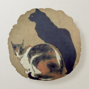 Twee katten, 1894 rond kussen
