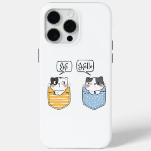 twee katten iPhone 15 pro max hoesje