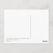 Twee katten in de Yard Briefkaart (Achterkant)