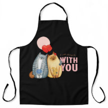 Twee katten knuffelen met hartvormen en romantisch