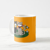 Twee katten koffiemok (Voorkant links)