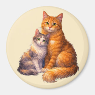 Twee Katten Magneet