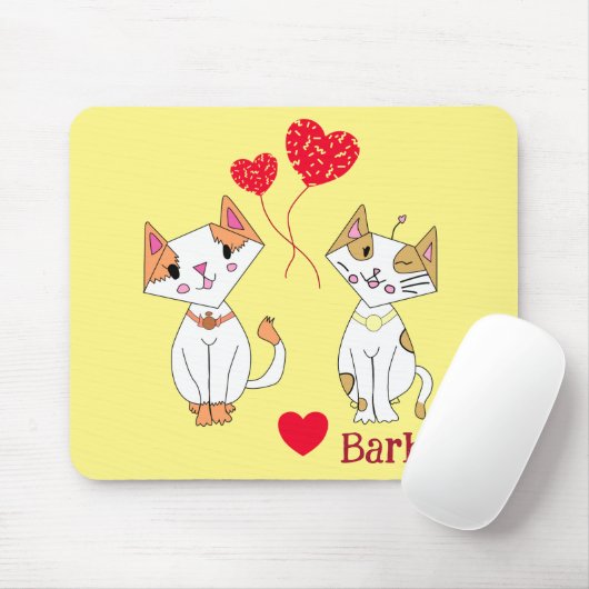 Twee katten muismat (Met muis)