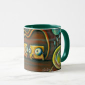 Twee katten Surreale Mok (Voorkant rechts)