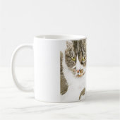 Twee katten - tabby en tortie koffiemok (Links)