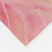 Twee kattenkoppen op roze marmer fleece deken (Hoek)