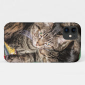 Twee kattensmokkel Case-Mate iPhone case (Achterkant (horizontaal))