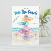 Twee keer de Kinder tweede verjaardag van het stra Kaart (Staand voorkant)