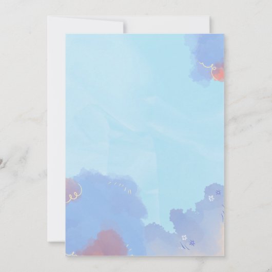 Twee keer de leuke uitnodiging voor een dubbel ver (Achterkant)